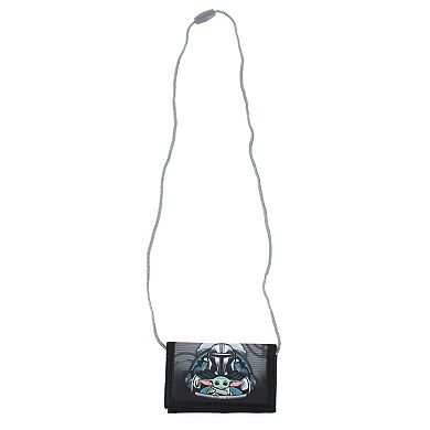 Textiel Trade Disney's Kid's Mandalorian & Grogu Hook & Loop Tri-Fold Wallet