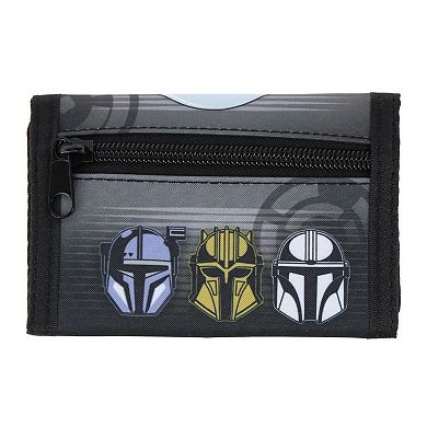 Textiel Trade Disney's Kid's Mandalorian & Grogu Hook & Loop Tri-Fold Wallet