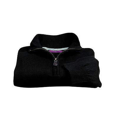 Brook Taverner Mens Dallas Zip-Neck Sweater