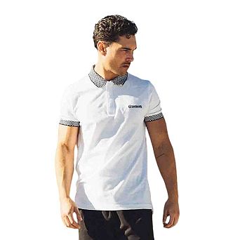 Lambretta Mens SS25 Two Tone Polo Shirt