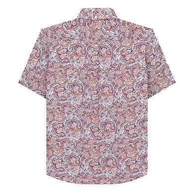 Lambretta Mens Paisley Short-Sleeved Shirt