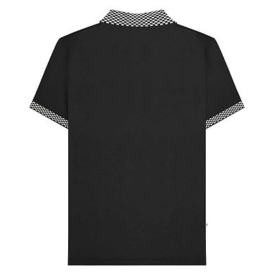 Lambretta Mens SS25 Two Tone Polo Shirt