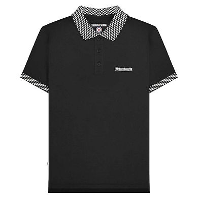 Lambretta Mens SS25 Two Tone Polo Shirt