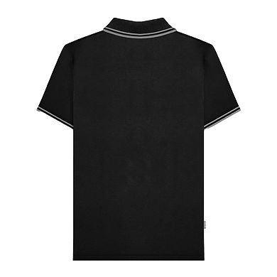 Lambretta Mens SS24 Houndstooth Polo Shirt