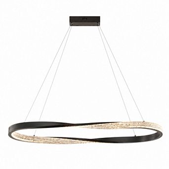 BAOURE Modern Aluminum Irregular Ring LED Pendant Light Ceiling Fixture For Indoor Use