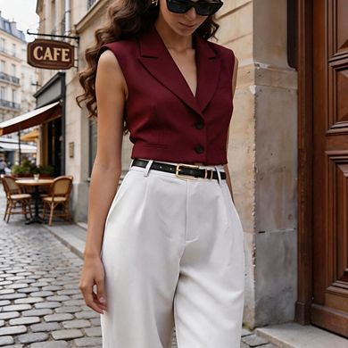 Gold Buckle Thin Skinny Leather Belt for Women