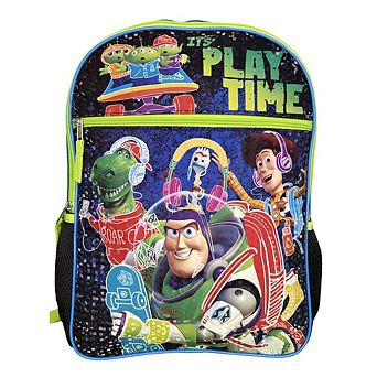 Disney Toy Story "It's Play Time" 16" School Backpack with Front and Side Pockets