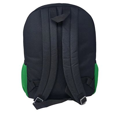 Minecraft Backpack 16" Creepers Front Pocket Boom TNT Green Boys Kids