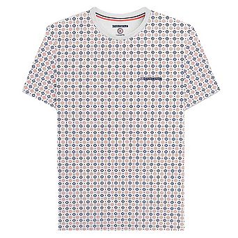 Lambretta Mens SS24 Geometric All-Over Print T-Shirt