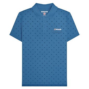 Lambretta Mens Premium Target All-Over Print Big & Tall Polo Shirt