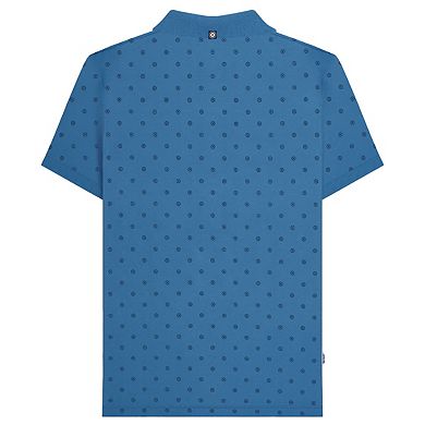 Lambretta Mens Premium Target All-Over Print Big & Tall Polo Shirt