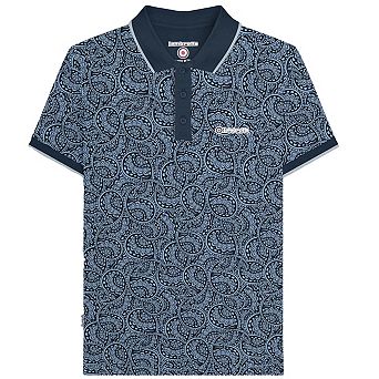 Lambretta Mens Paisley Tonal Big & Tall Polo Shirt