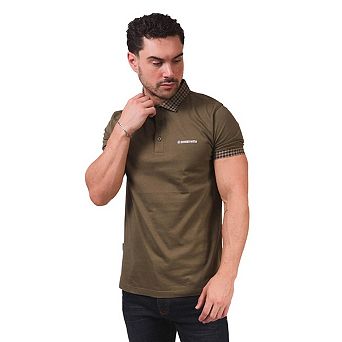 Lambretta Mens SS25 Gingham Polo Shirt
