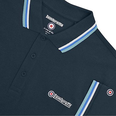 Lambretta Mens SS25 Triple Tipped Big & Tall Polo Shirt