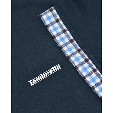 Lambretta Mens SS25 Gingham Big & Tall Polo Shirt
