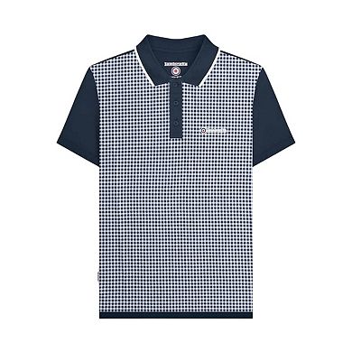 Lambretta Mens Gingham Polo Shirt