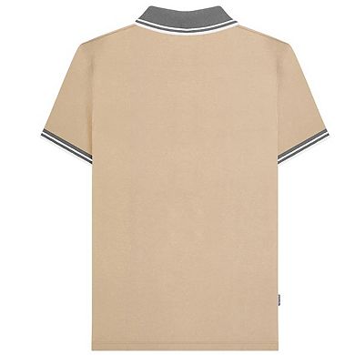 Lambretta Mens Contrast Tipped Polo Shirt