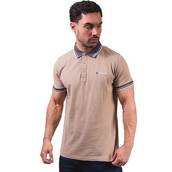 Lambretta Mens Contrast Tipped Polo Shirt