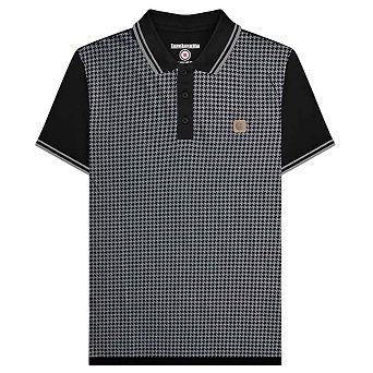Lambretta Mens Houndstooth Big & Tall Polo Shirt