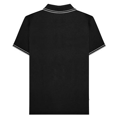 Lambretta Mens Houndstooth Big & Tall Polo Shirt