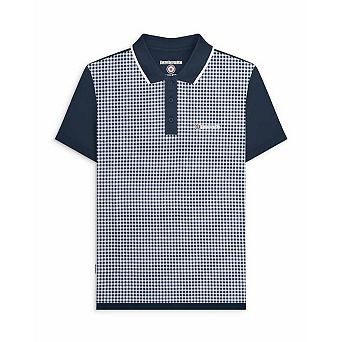 Lambretta Mens Gingham Big & Tall Polo Shirt