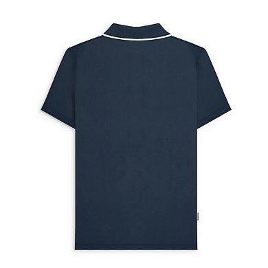 Lambretta Mens Gingham Big & Tall Polo Shirt