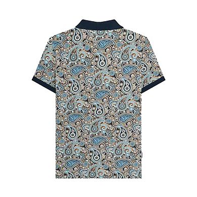 Lambretta Mens Paisley Polo Shirt