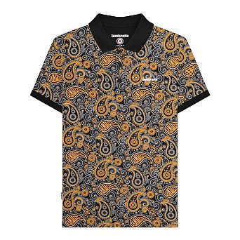 Lambretta Mens Paisley Polo Shirt