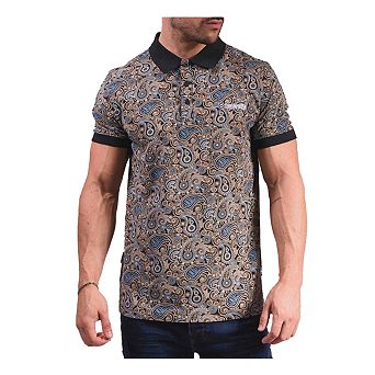 Lambretta Mens Paisley Polo Shirt