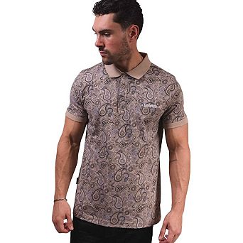 Lambretta Mens Paisley Polo Shirt