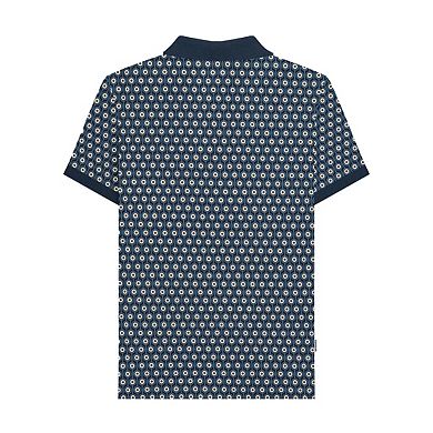 Lambretta Mens Roundel Geometric Polo Shirt