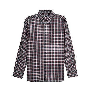 Lambretta Mens Checked Long-Sleeved Shirt