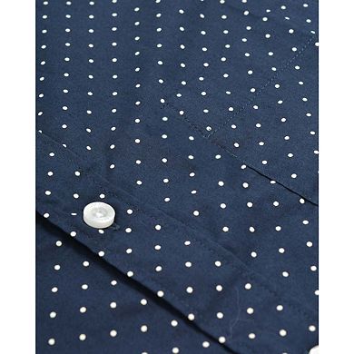 Lambretta Mens Pin Dot Long-Sleeved Shirt
