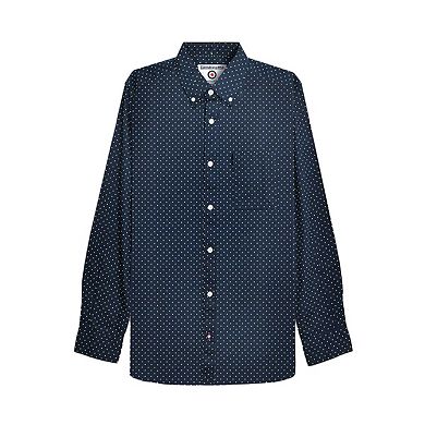 Lambretta Mens Pin Dot Long-Sleeved Shirt