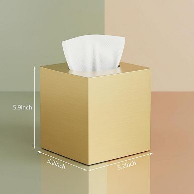 KAUFLY Modern Square Tissue Holder for Bathroom Vanity, Bedroom & Office