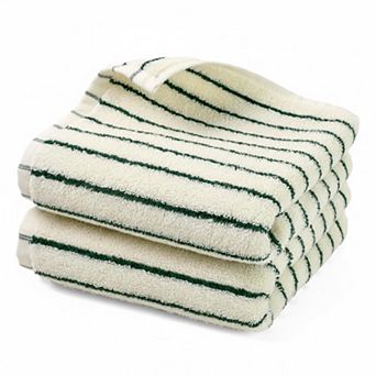 KAUFLY 2-Pack Striped Cotton Hand Towels - Quick Dry, Absorbent Vintage for Bath & Kitchen
