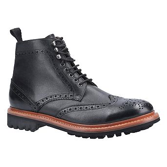 Cotswold Mens Rissington Commando Lace Up Leather Dress Boot