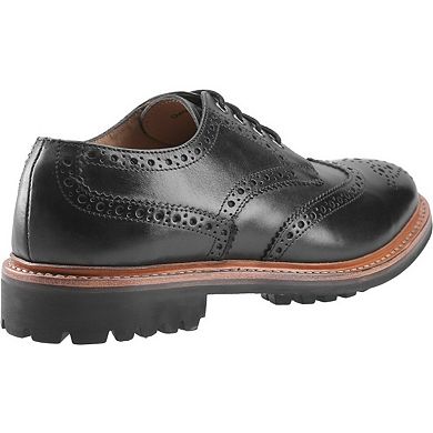 Cotswold Mens Quenington Commando Lace Up Dress Leather Shoe