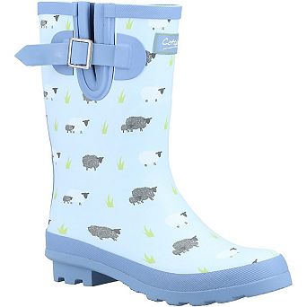 Cotswold Womens/Ladies Farmyard Sheep Mid Calf Wellington Boots