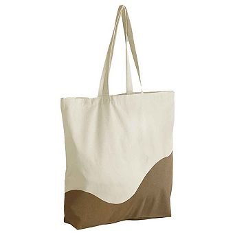 Westford Mill Unisex Adult Wave Cotton Maxi Tote Bag
