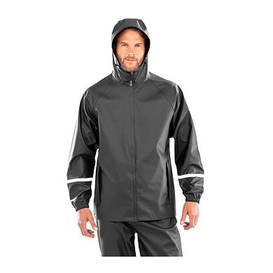 Result Mens Prism Reflective Tape PU Waterproof Jacket