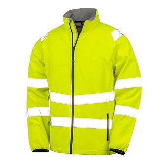 Result Unisex Adult Printable Safety Soft Shell Jacket