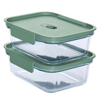 KitchenAid® 2 pc 3.6 cup Glass Storage Container Set