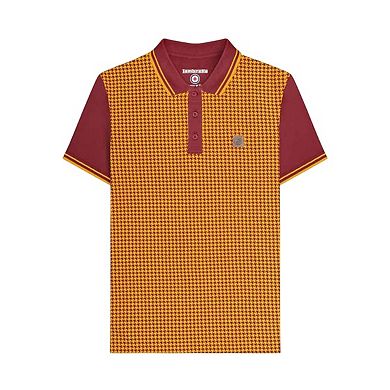 Lambretta Mens Houndstooth Polo Shirt