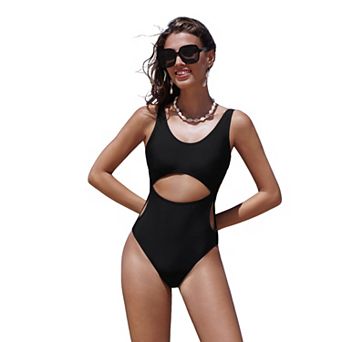 Women's Cupshe Chic Cut-Out Monokini One-Piece Swimsuit