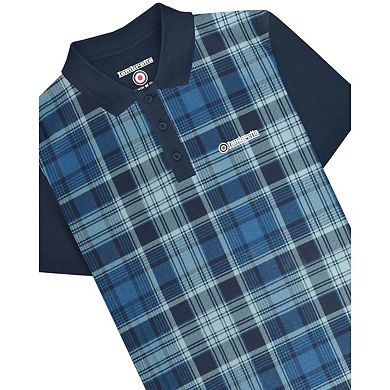 Lambretta Mens Classic Checked Polo Shirt
