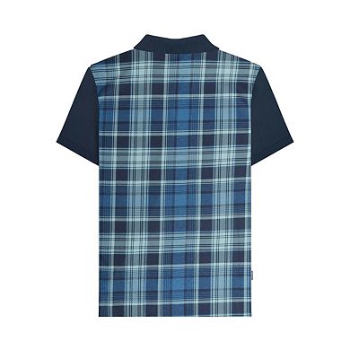 Lambretta Mens Classic Checked Polo Shirt