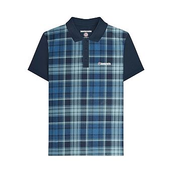 Lambretta Mens Classic Checked Polo Shirt