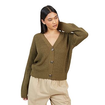 Brave Soul Womens/Ladies Fisherman Ribbed Cardigan