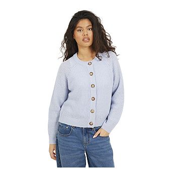 Brave Soul Womens/Ladies Lawson Knitted Crew Neck Raglan Cardigan